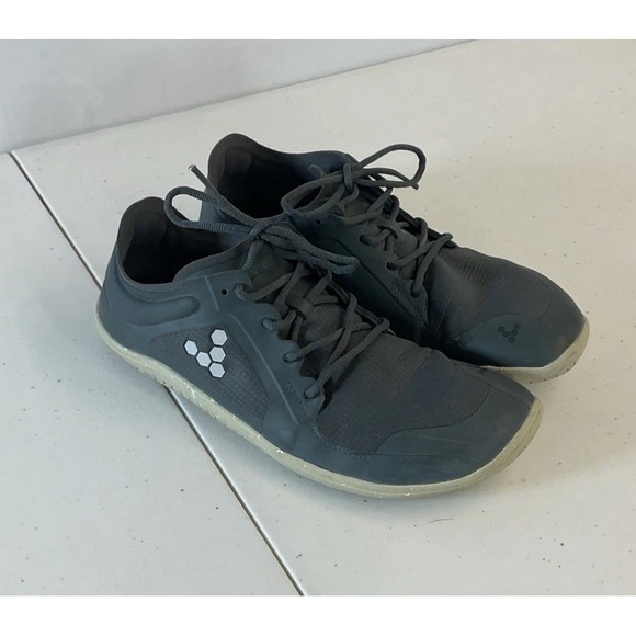 Vivobarefoot Primus Lite III Barefoot Mens Shoes Size 41L/Us 8 Blue/Gray Minimal